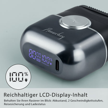 Amurhey FK706 Mini Rasierer Herren Elektrisch mit Reiseetui